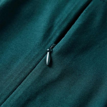 Детска рокля с дълъг ръкав, тъмнозелена, 116