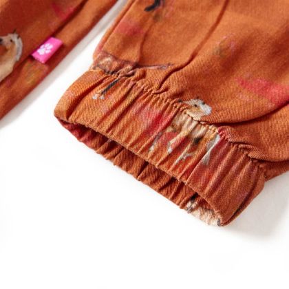 Детска рокля, коняк, 116