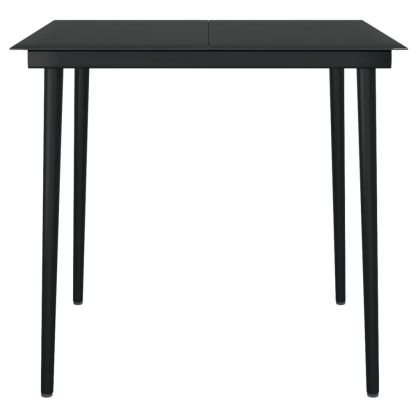 Градински трапезен комплект от 3 части с възглавници бежово