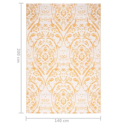 Килим за открито, ARAKIL жълт, 140x200 см, PP