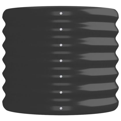 Градинска повдигната леха поцинкована стомана антрацит