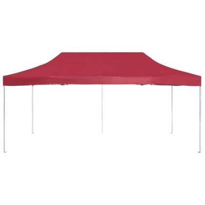 Професионална сгъваема шатра, алуминий, 6х3 м, виненочервена