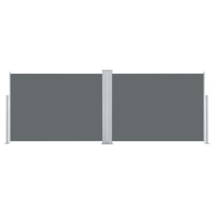 Прибираща се странична тента, антрацит, 120x1000 см
