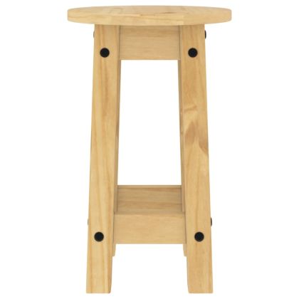 Бар табуретки, 2 бр, борово дърво масив
