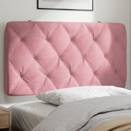 Мека табла за легло, розова, 100 см, кадифе