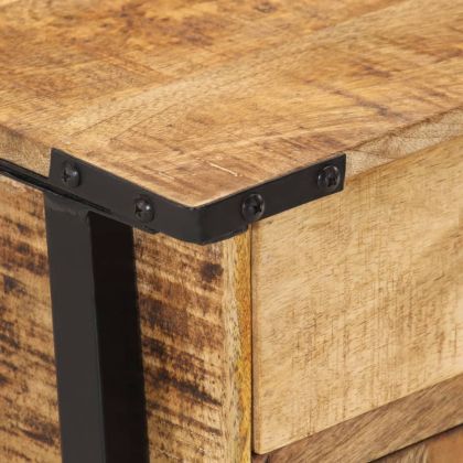 Нощно шкафче, 40x30x42 см, масивна мангова дървесина