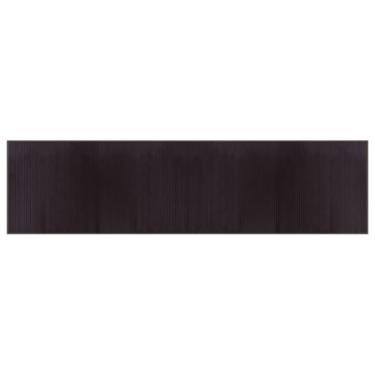 Килим, правоъгълен, тъмнокафяв, 100x400 см, бамбук