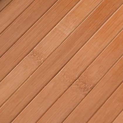 Килим, правоъгълен, натурален, 70x1000 см, бамбук