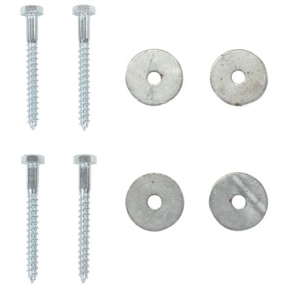 Анкери за земя, 4 бр, 10х60 см, поцинкован метал