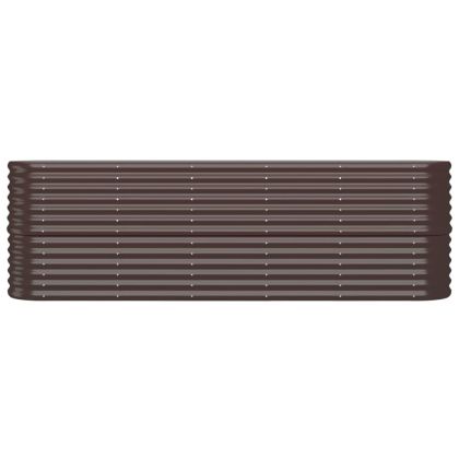 Градинска повдигната леха поцинкована стомана кафяво