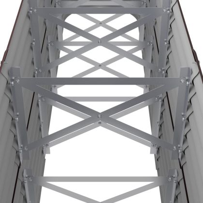 Градинска повдигната леха поцинкована стомана кафяво