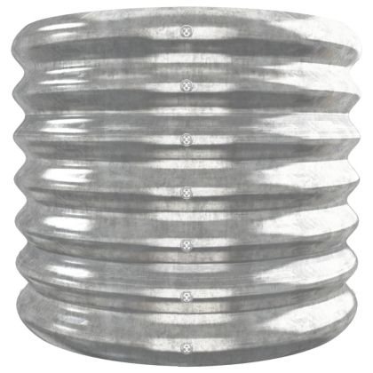 Градинска повдигната леха поцинкована стомана сребрист