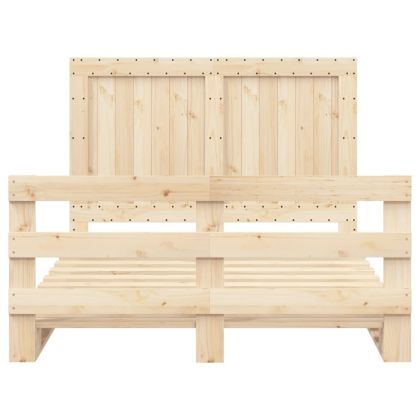 Рамка за легло с табла, 140х200 см, бор масив