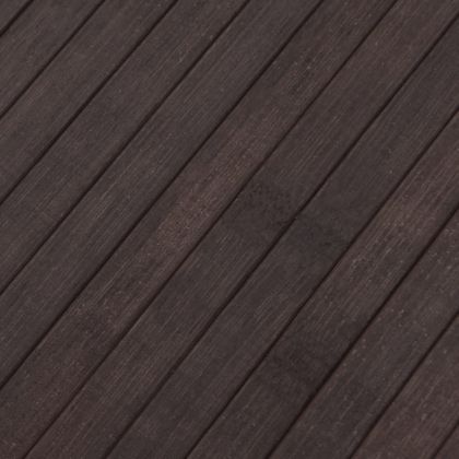 Килим, правоъгълен, тъмнокафяв, 80x500 см, бамбук