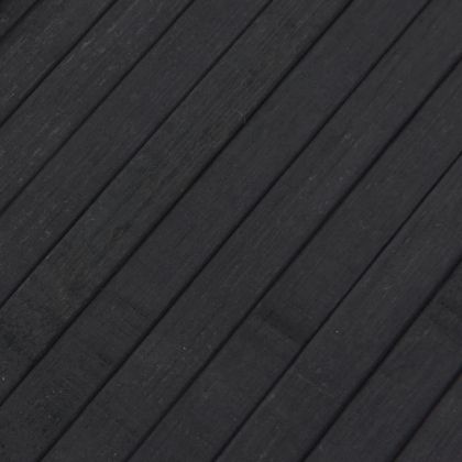 Килим, правоъгълен, сив, 80x400 см, бамбук