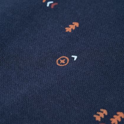 Детски суитшърт, тъмносин меланж, 128