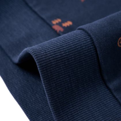 Детски суитшърт, тъмносин меланж, 128