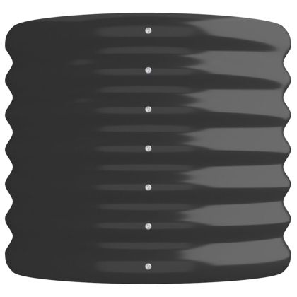 Градинска повдигната леха поцинкована стомана антрацит