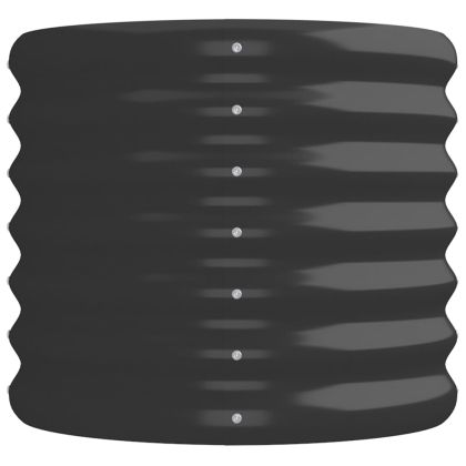 Градинска повдигната леха поцинкована стомана антрацит