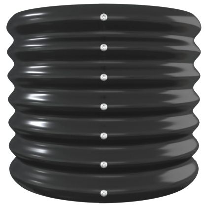 Градинска повдигната леха поцинкована стомана антрацит