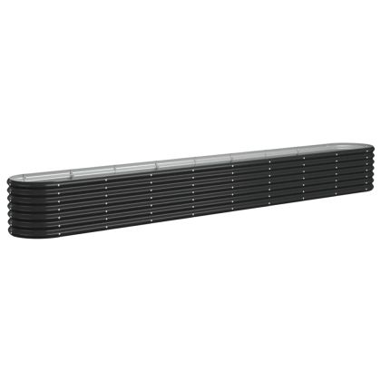 Градинска повдигната леха поцинкована стомана антрацит