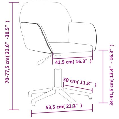 Въртящ се офис стол, светлосив, текстил