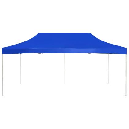 Професионална сгъваема шатра, алуминий, 6х3 м, синя