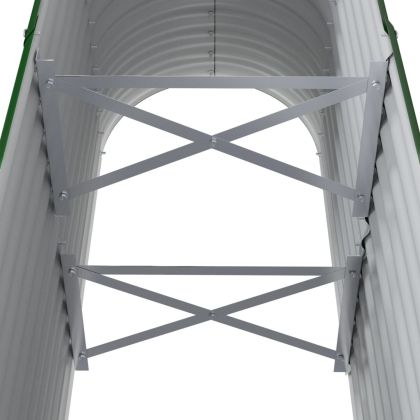 Градинска повдигната леха поцинкована стомана зелена