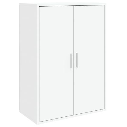 Сайдборди, 2 бр, бели, 60x31x84 см, инженерно дърво