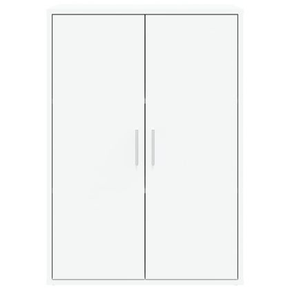 Сайдборди, 2 бр, бели, 60x31x84 см, инженерно дърво