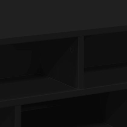 Кафе маса, черна, 70x70x29 см, инженерно дърво