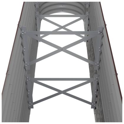 Градинска повдигната леха поцинкована стомана кафяво