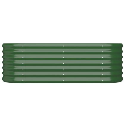 Градинска повдигната леха поцинкована стомана зелена