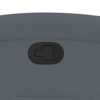 Реклайнер стол, тъмносив, кадифе