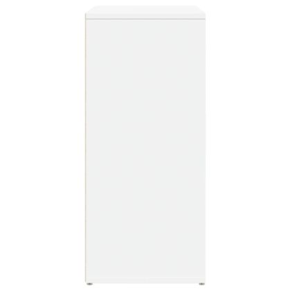 Сайдборди, 2 бр, бели, 60x31x70 см, инженерно дърво