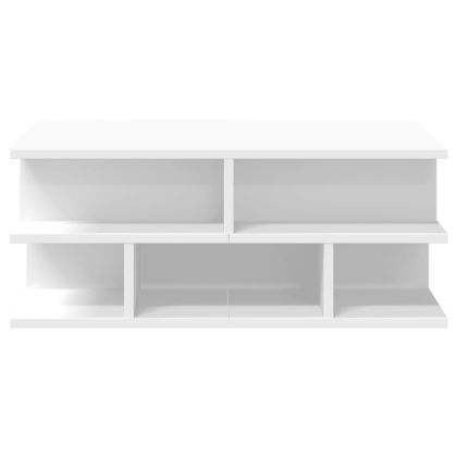 Кафе маса, бяла, 70x70x29 см, инженерно дърво