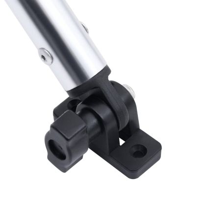 Тента за лодка, 2 дъги, сива, 150x120x110 см