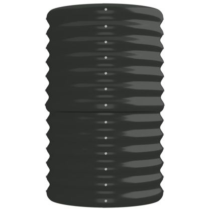 Градинска повдигната леха поцинкована стомана антрацит