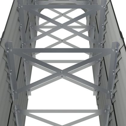 Градинска повдигната леха поцинкована стомана антрацит