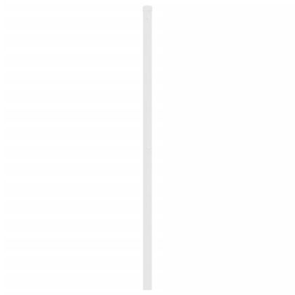 Метална табла за глава, бяла, 200 см