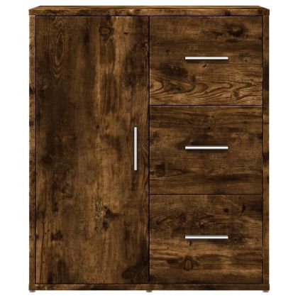 Сайдборди, 2 бр, опушен дъб, 60x31x70 см, инженерно дърво