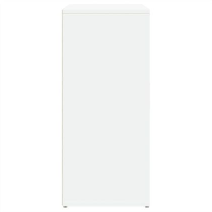 Сайдборди, 2 бр, бели, 60x31x70 см, инженерно дърво