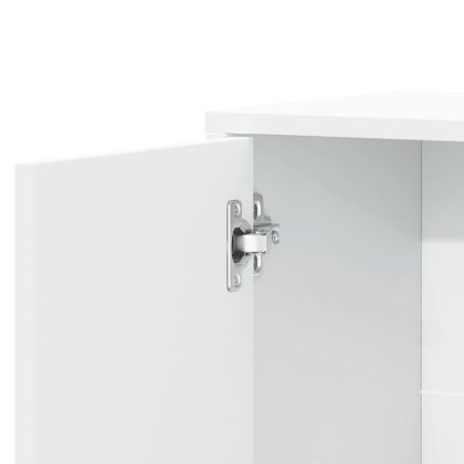 Сайдборди, 2 бр, бели, 60x31x70 см, инженерно дърво