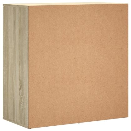 Сайдборд, дъб сонома, 79x38x80 см, инженерно дърво