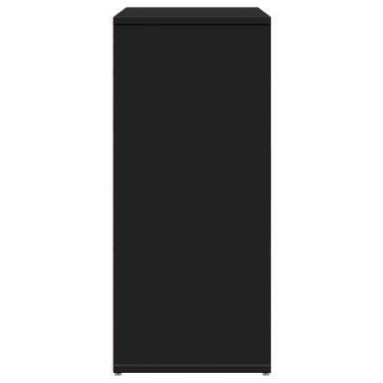 Сайдборди, 2 бр, черен, 60x31x70 см, инженерно дърво