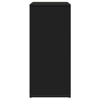 Сайдборди, 2 бр, черен, 60x31x70 см, инженерно дърво