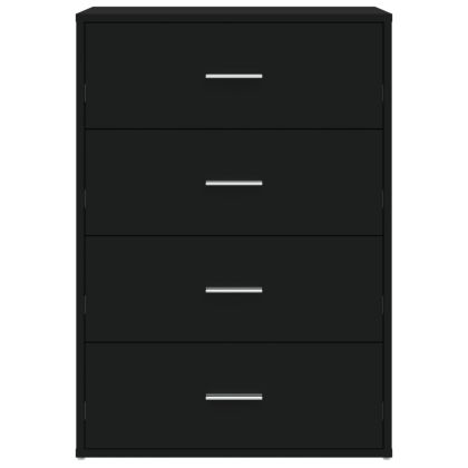 Сайдборди, 2 бр, черни, 60x31x84 см, инженерно дърво