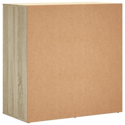 Сайдборди, 2 бр, дъб сонома, 79x38x80 см, инженерно дърво