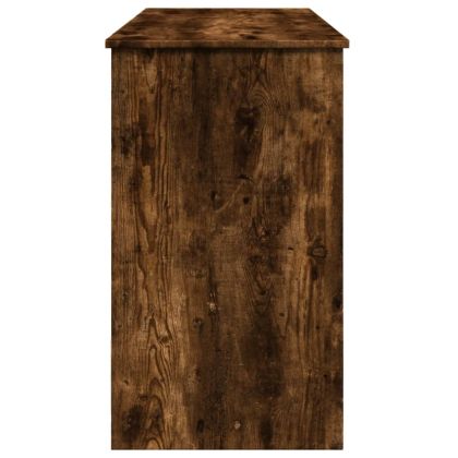 Тоалетка с огледало, опушен дъб, 100x45x76 см