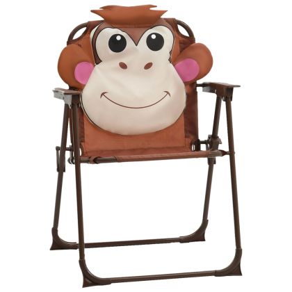 Детски градински бистро комплект от 3 части, с чадър, кафяв